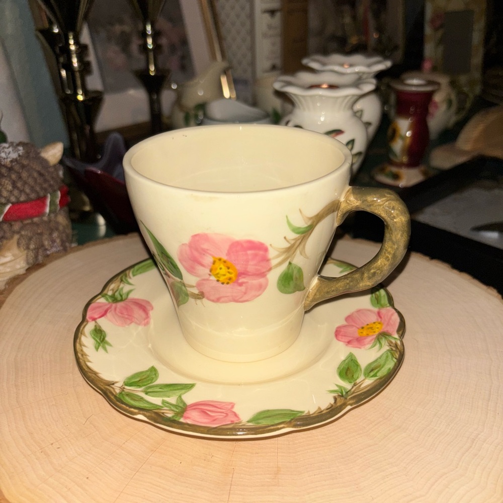 Franciscan Desert Rose Cup with Saucer